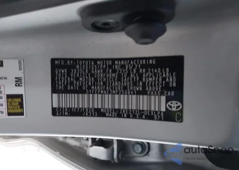 2021 Toyota Corolla Le from USA, damaged, VIN 5YFEPMAE2MP250841